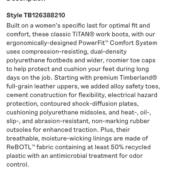 NWT Timberland Pro Boots (Women's) - Picture 12 of 12